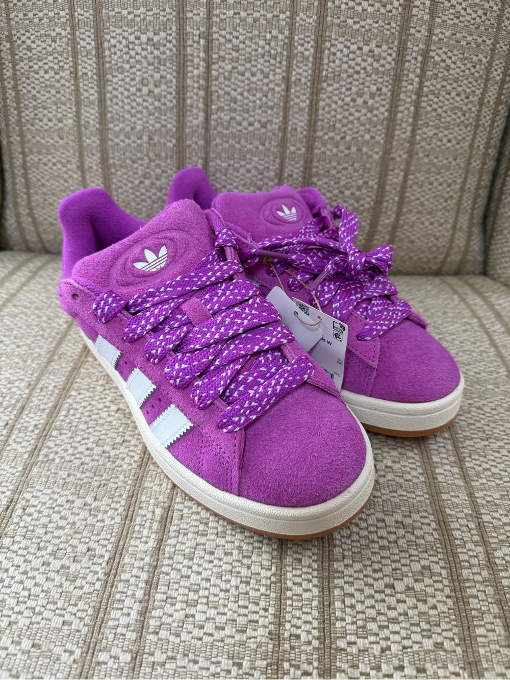 adidas Originals Purple Suede Low-Top Sneakers